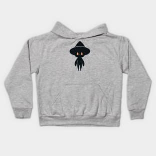 Cute Wizard || Halloween Mage || Minimalist Vector Art Kids Hoodie